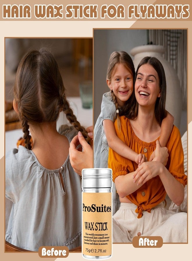ProSuites Black Bobby Pins for Women with Hair Wax Stick Slick Back Hair Brush Clear Hair Elastics for Women Teen Girls Kids - Image 4